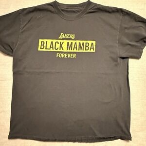 Vintage Majestic Kobe Bryant "Black Mamba Forever" Lakers T-Shirt Size XL